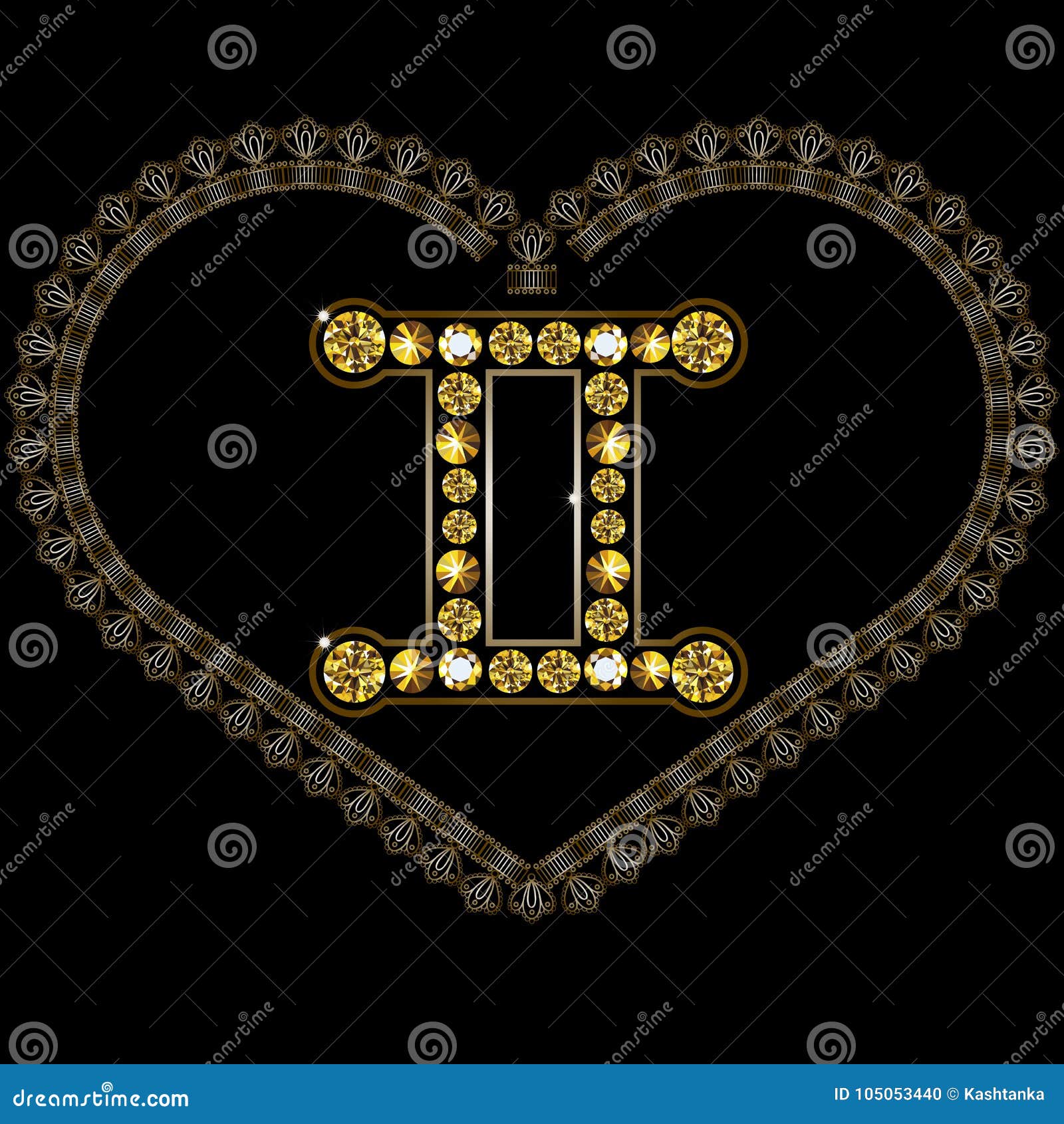 Graphical Illustration of the Heart with the Sign of the Zodiac Stock ...