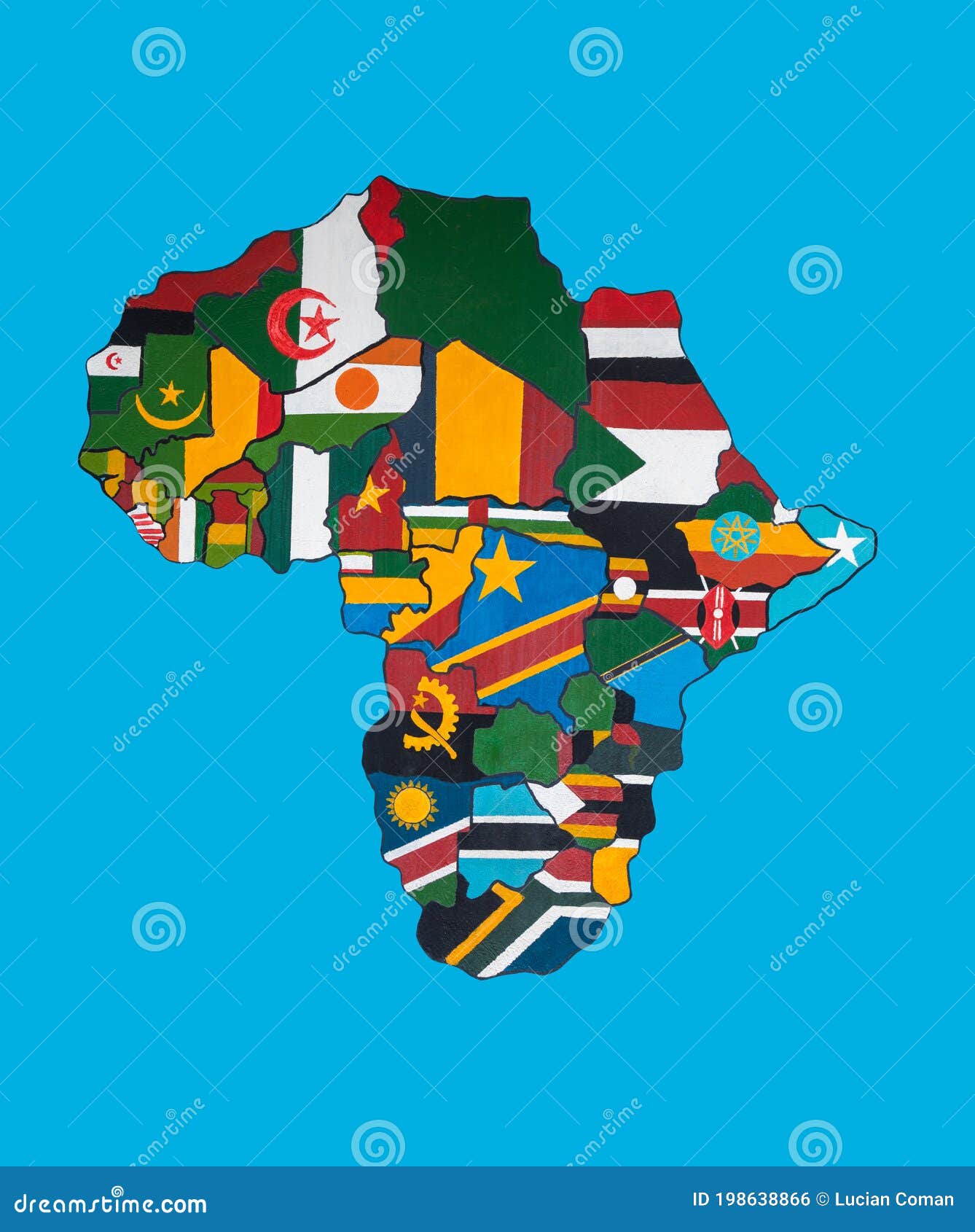 African countries flags stock illustration. Illustration of colorful 198638866