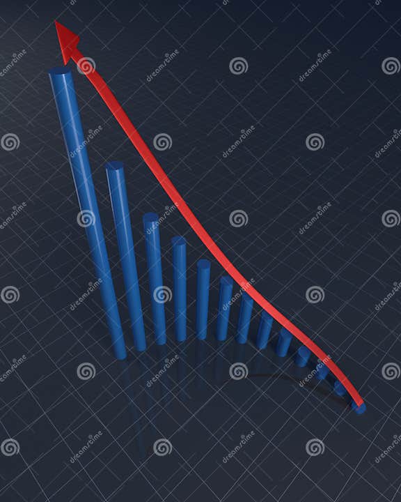 Graphical Representation of Profit Increase Stock Illustration ...