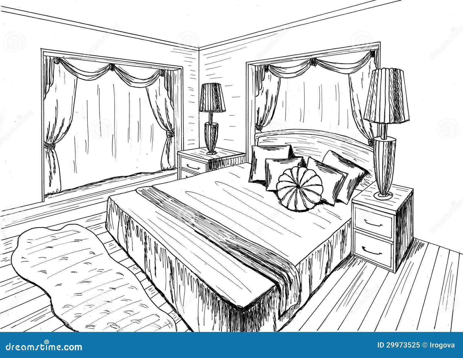 Graphical sketch stock illustration. Illustration of draft - 29973525