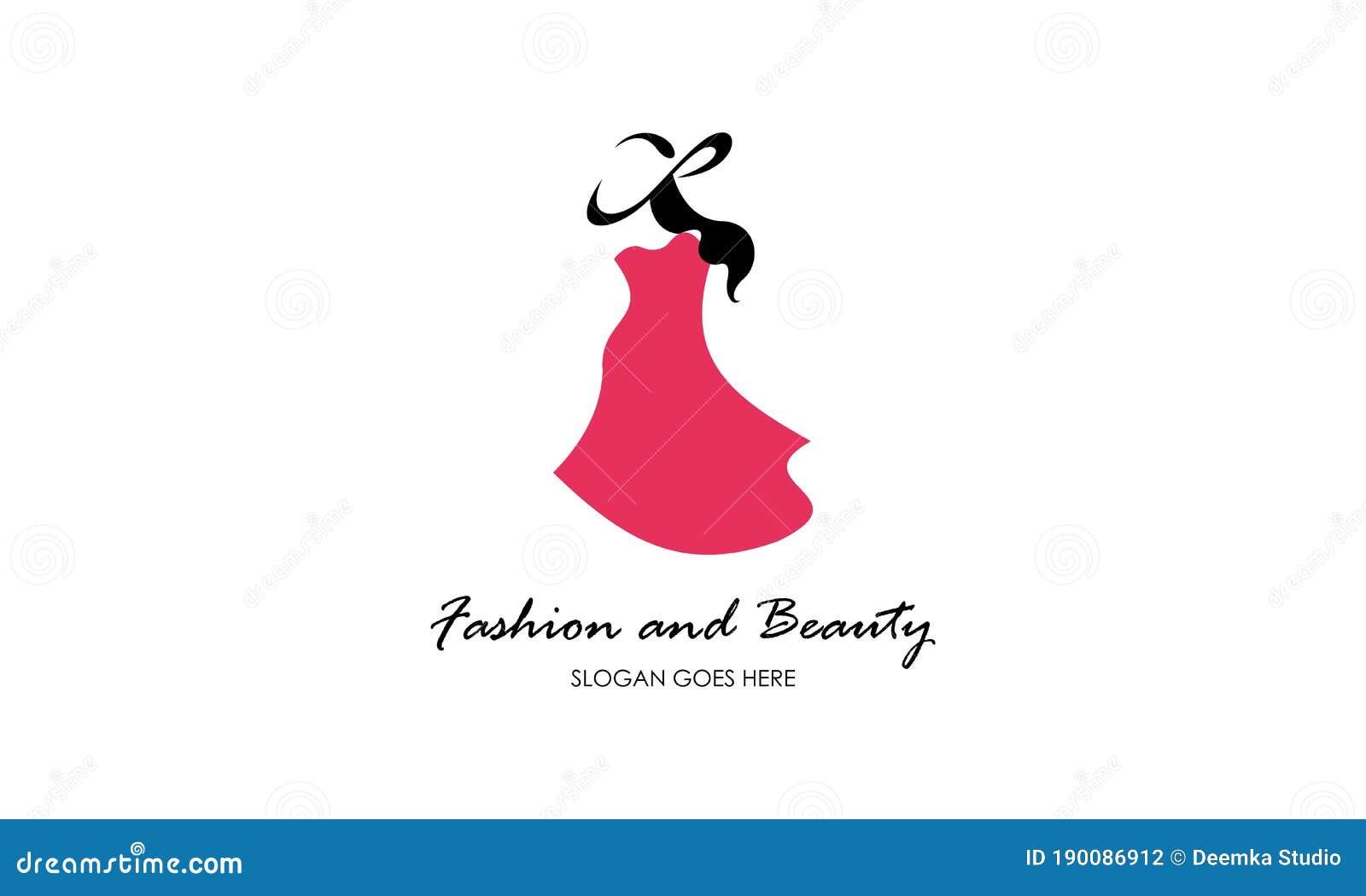 Fashion, Female, Dress and Beauty Logo Vector Stock Vector ...