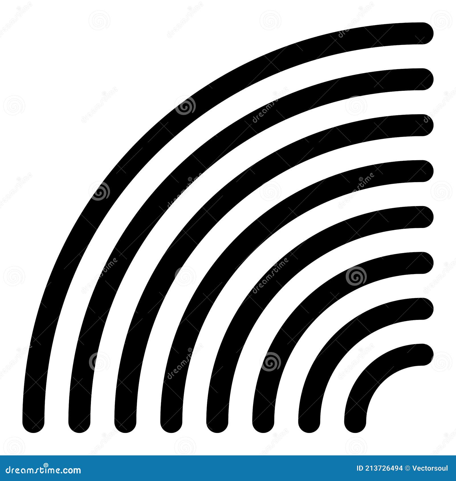 graphics, icon,  made of parallel curved lines. camber, flexure lines 
