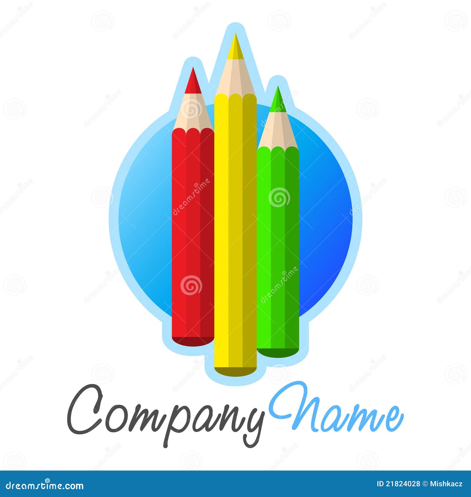 Graphisme De Crayons Et Conception De Logo Illustration de Vecteur Illustration du université