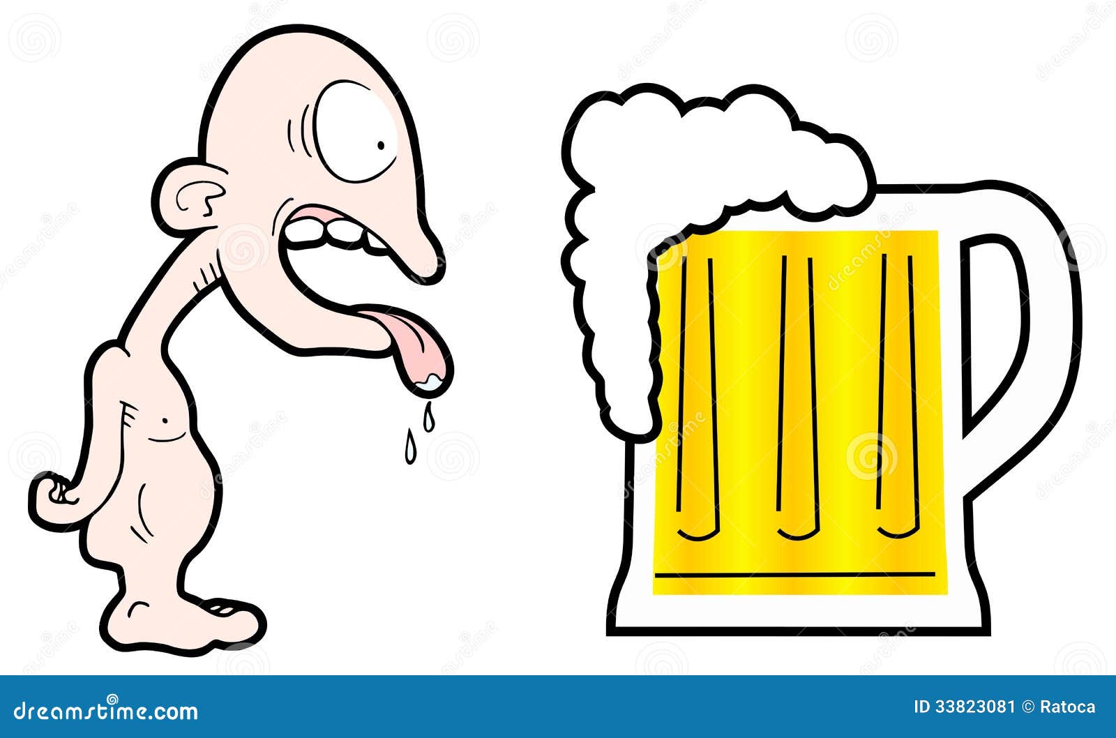 Ongekend Grappig bier vector illustratie. Illustratie bestaande uit EC-41