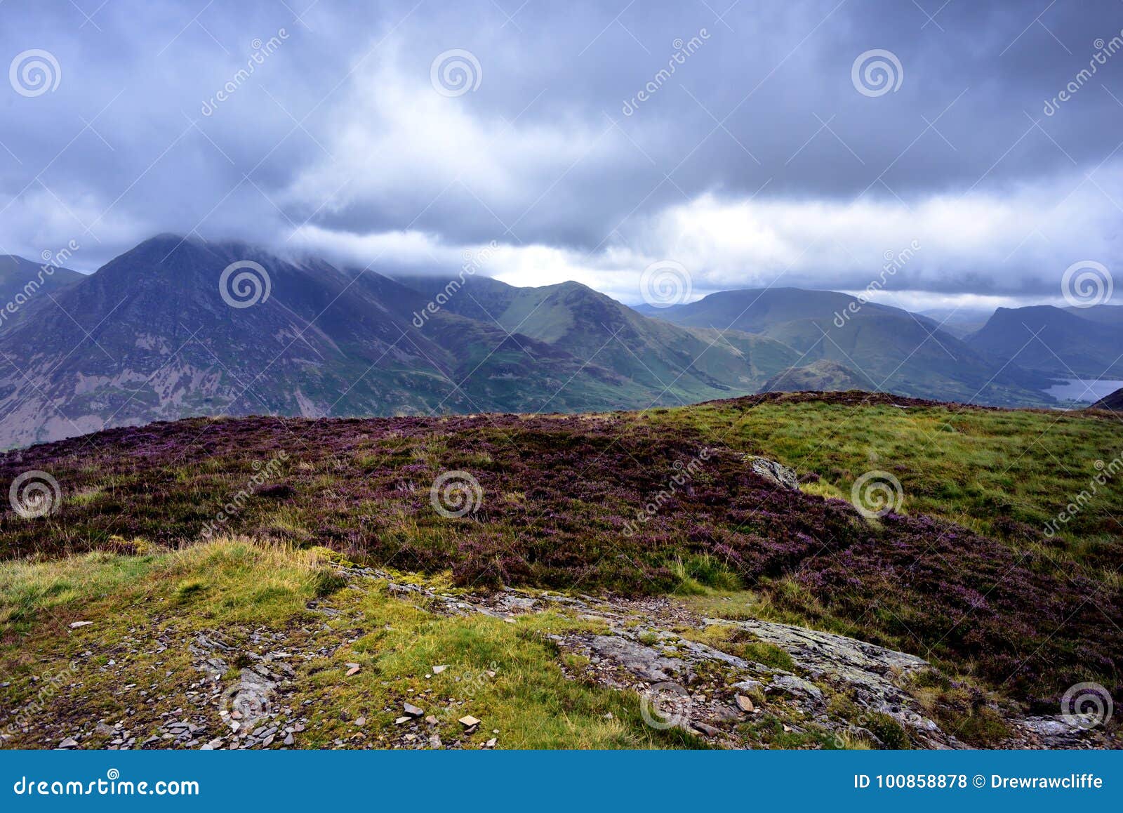 Grasmoor in Clouds from Melbreak Stock Photo Image of pike, grasmoor