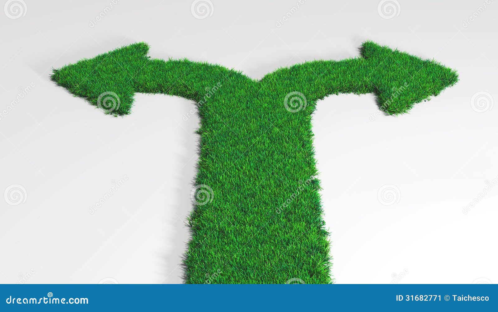 Grass carpet with arrows stock illustration. Illustration of left