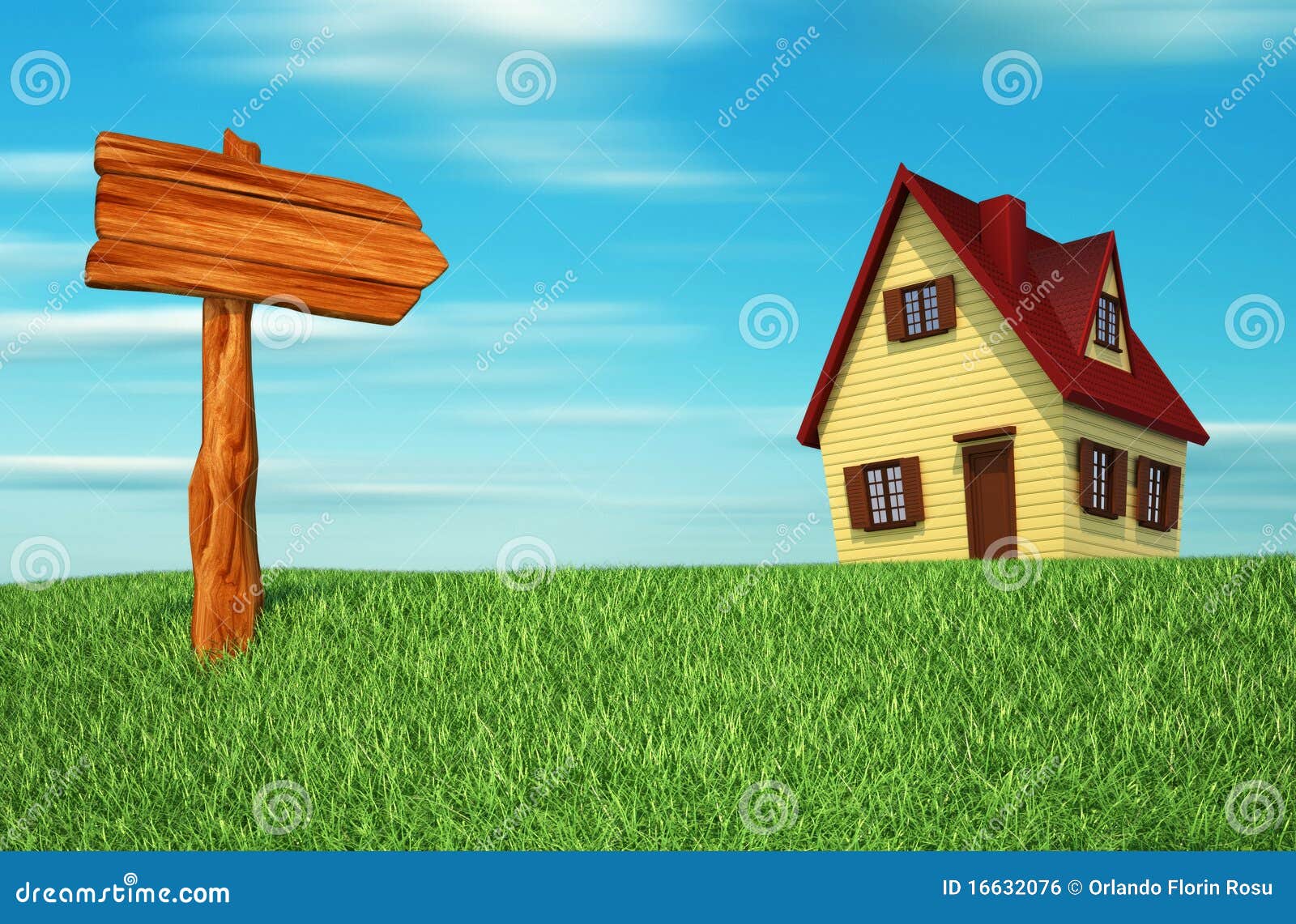 Grass house stock illustration. Illustration of real 16632076