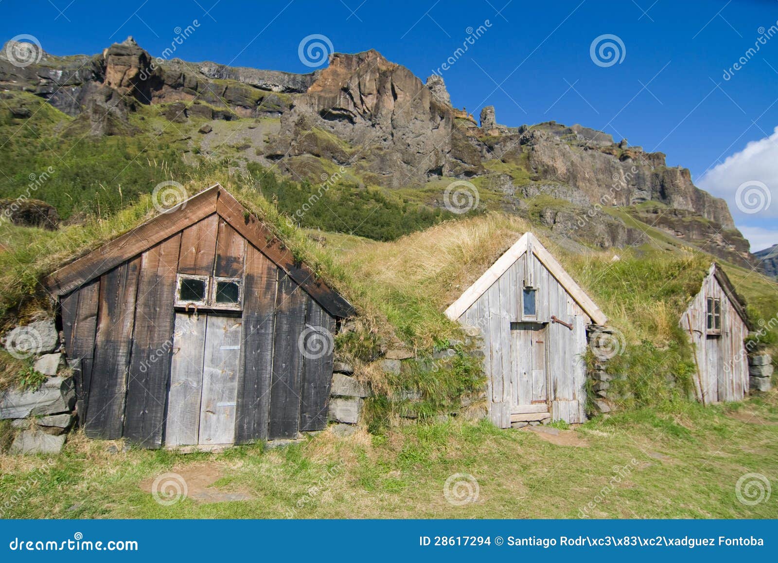 Grass Roof Sheds Stock Images - Image: 28617294