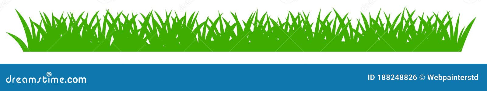 Download Grass Vector For Bottom Frame. The Horizontal Location ...
