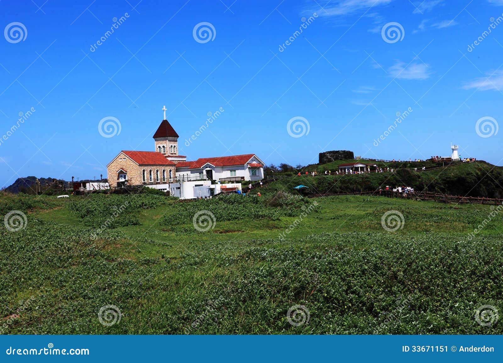 Grassland with house editorial photo. Image of panorama 33671151