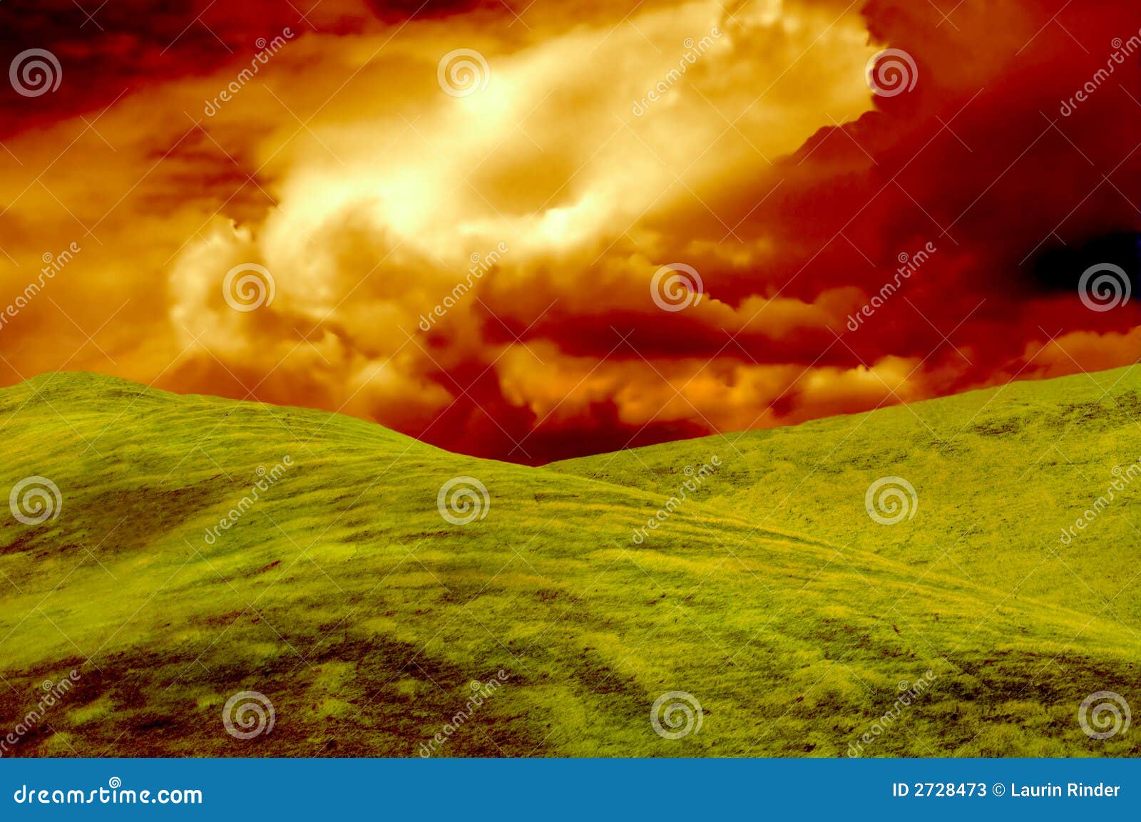 Grassy Knoll stock image. Image of grass, serenity, mountain - 2728473