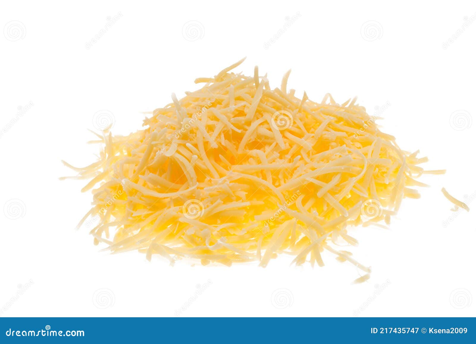 Grated cheese isolated stock image. Image of food, dairy 217435747