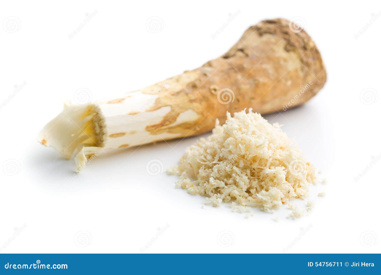 Grated horseradish root stock image. Image of spices 54756711