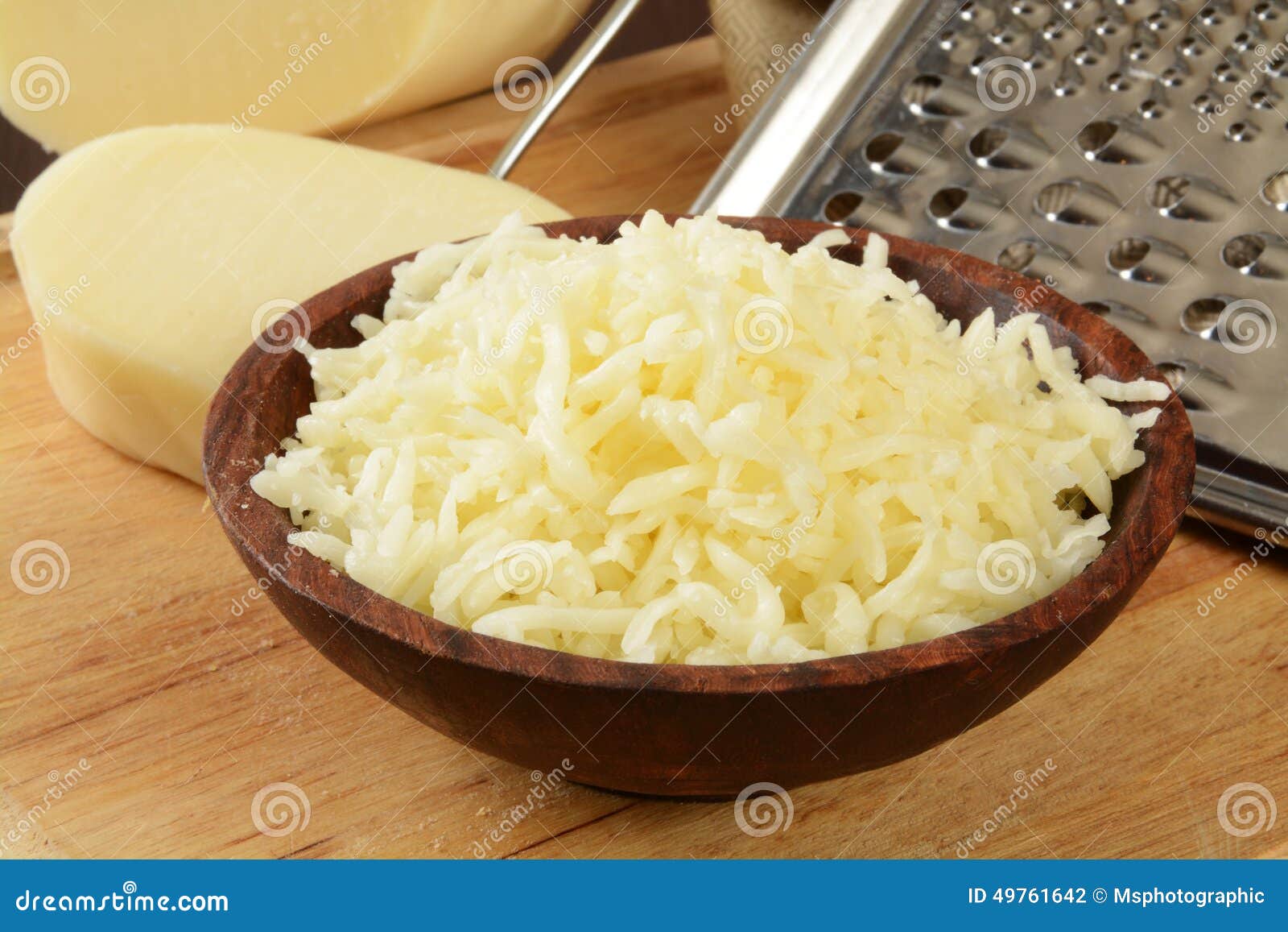 Grated Mozzarella Cheese stock photo. Image of product 49761642