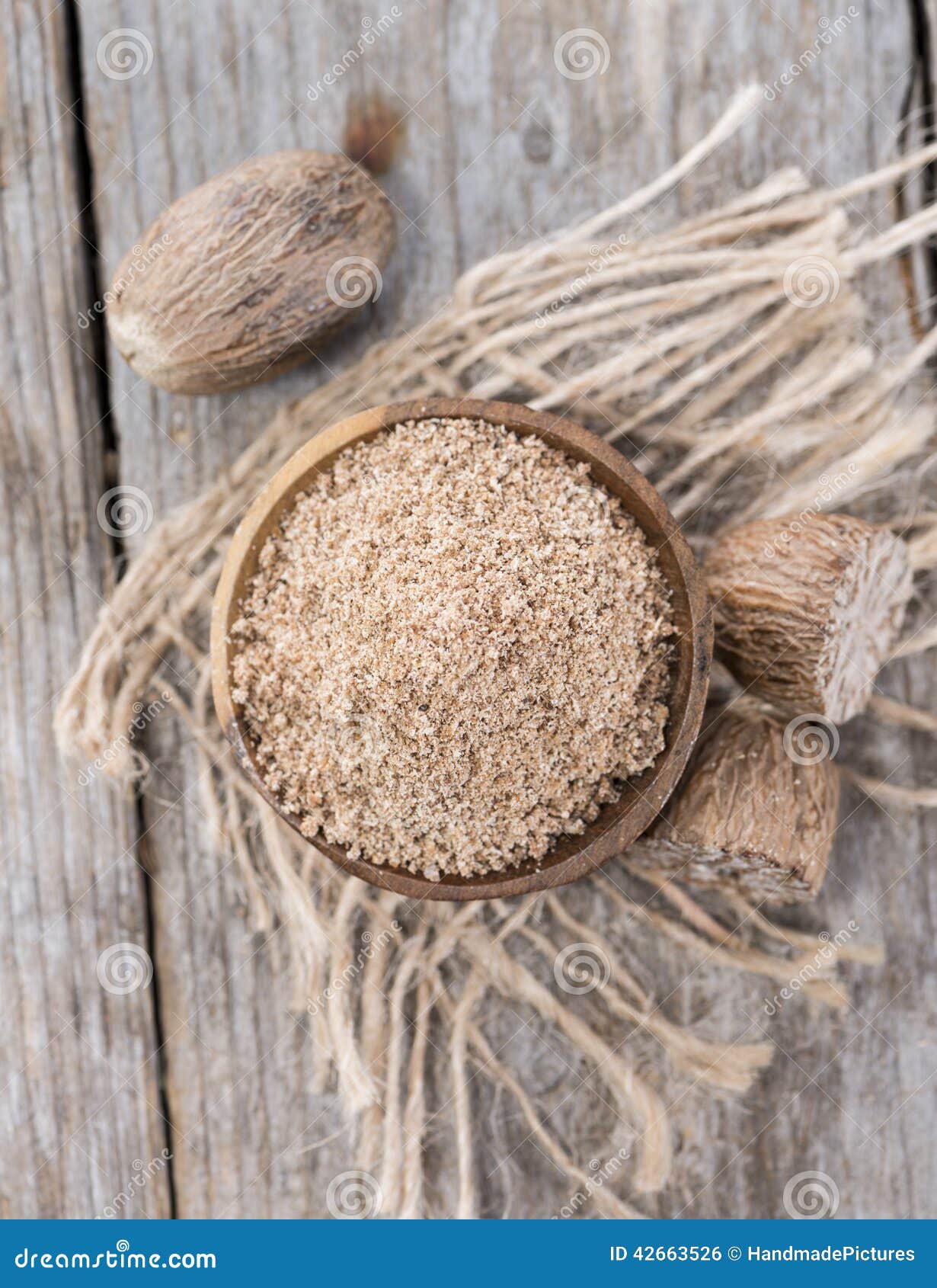 Grated Nutmegs Stock Photo. Image Of Flavour, Healthy - 42663526