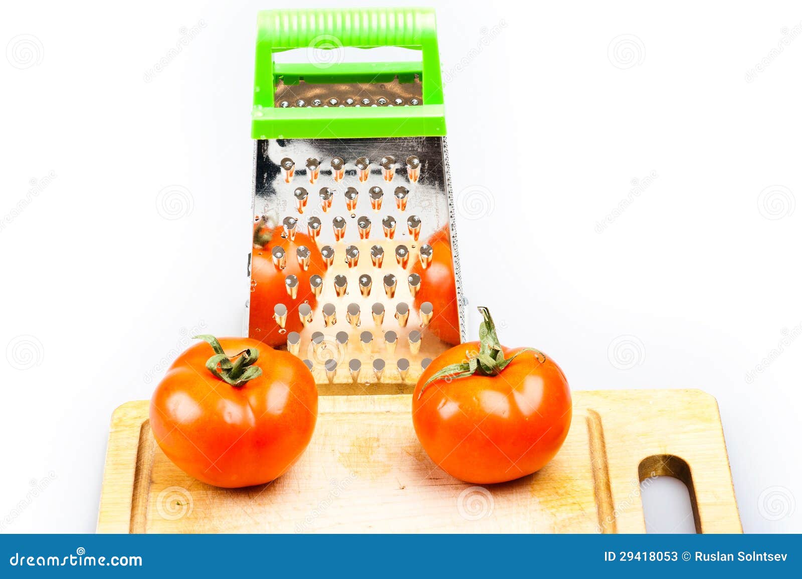 Grater with tomatoes stock image. Image of blade, restaurant 29418053