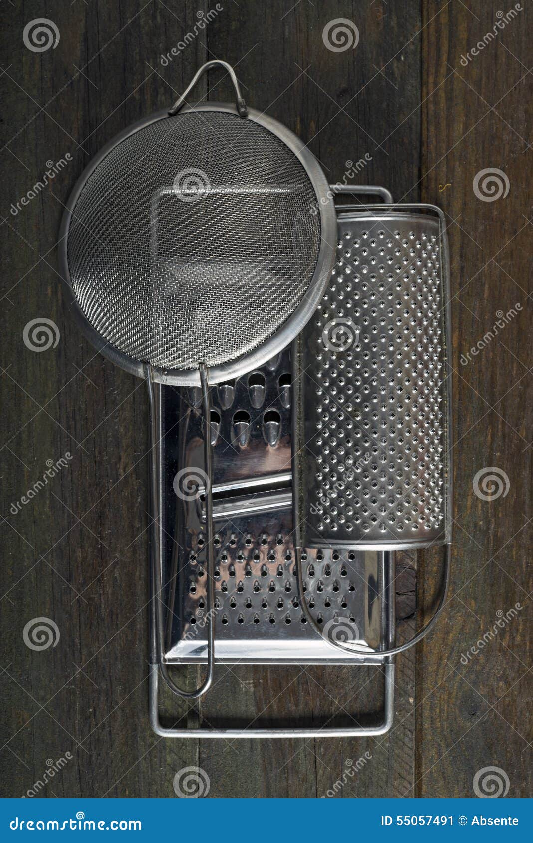 Graters and colander stock image. Image of colander, blade 55057491