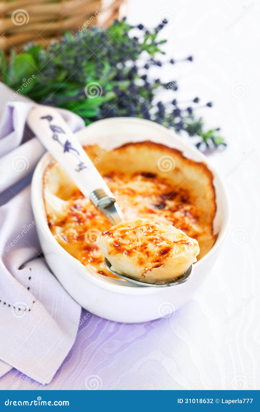 Gratin provencal eggs stock photo. Image of french, closeup 31018632