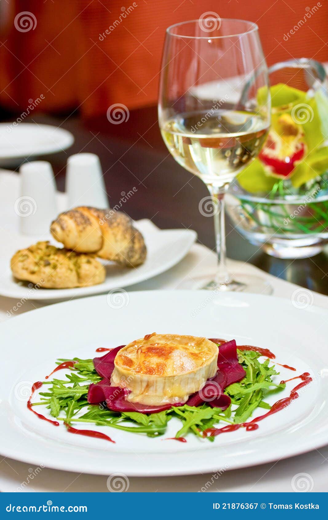Gratinated goats cheese stock image. Image of freshness 21876367
