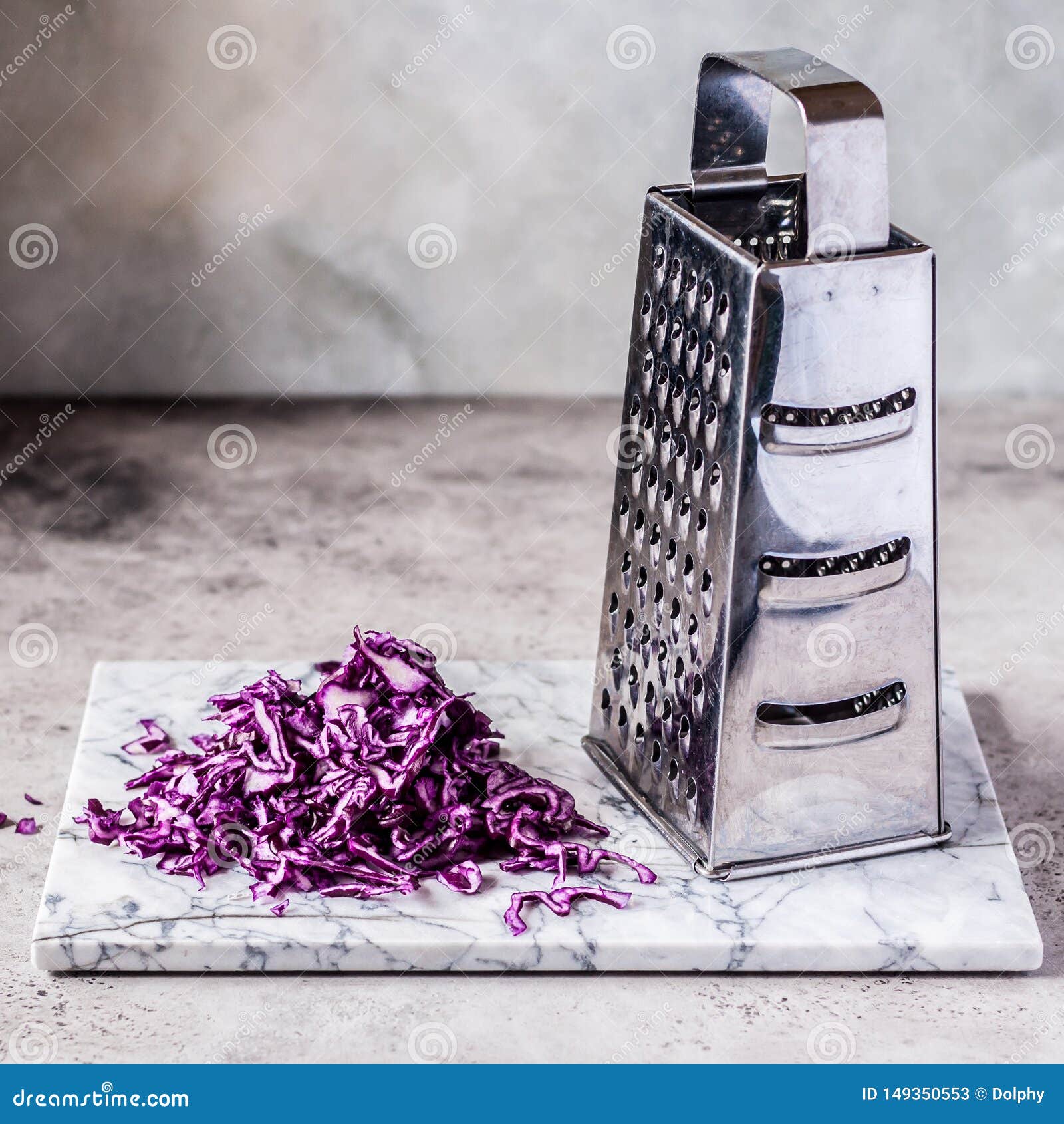 Grating Red Cabbage stock image. Image of chop, beautiful 149350553