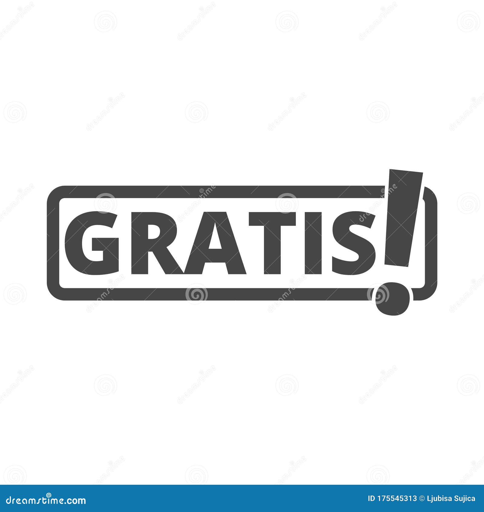 Gratis icon, Gratis sign stock vector. Illustration of font