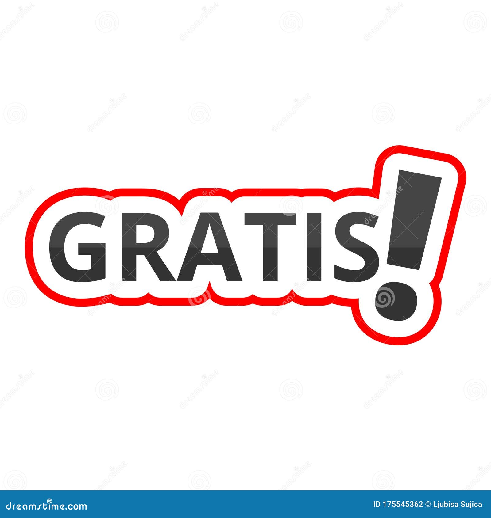 Gratis icon, Gratis sign Stock Vector