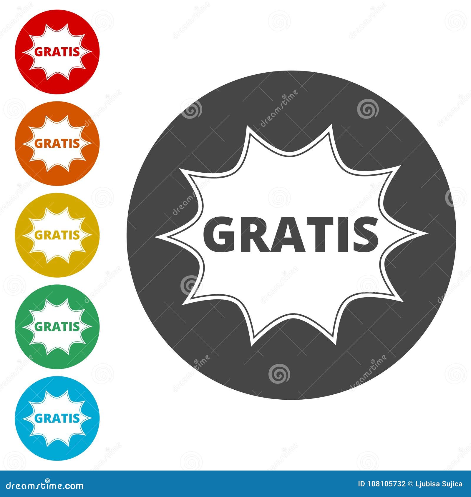 Gratis icon, Gratis sign stock vector. Illustration of font