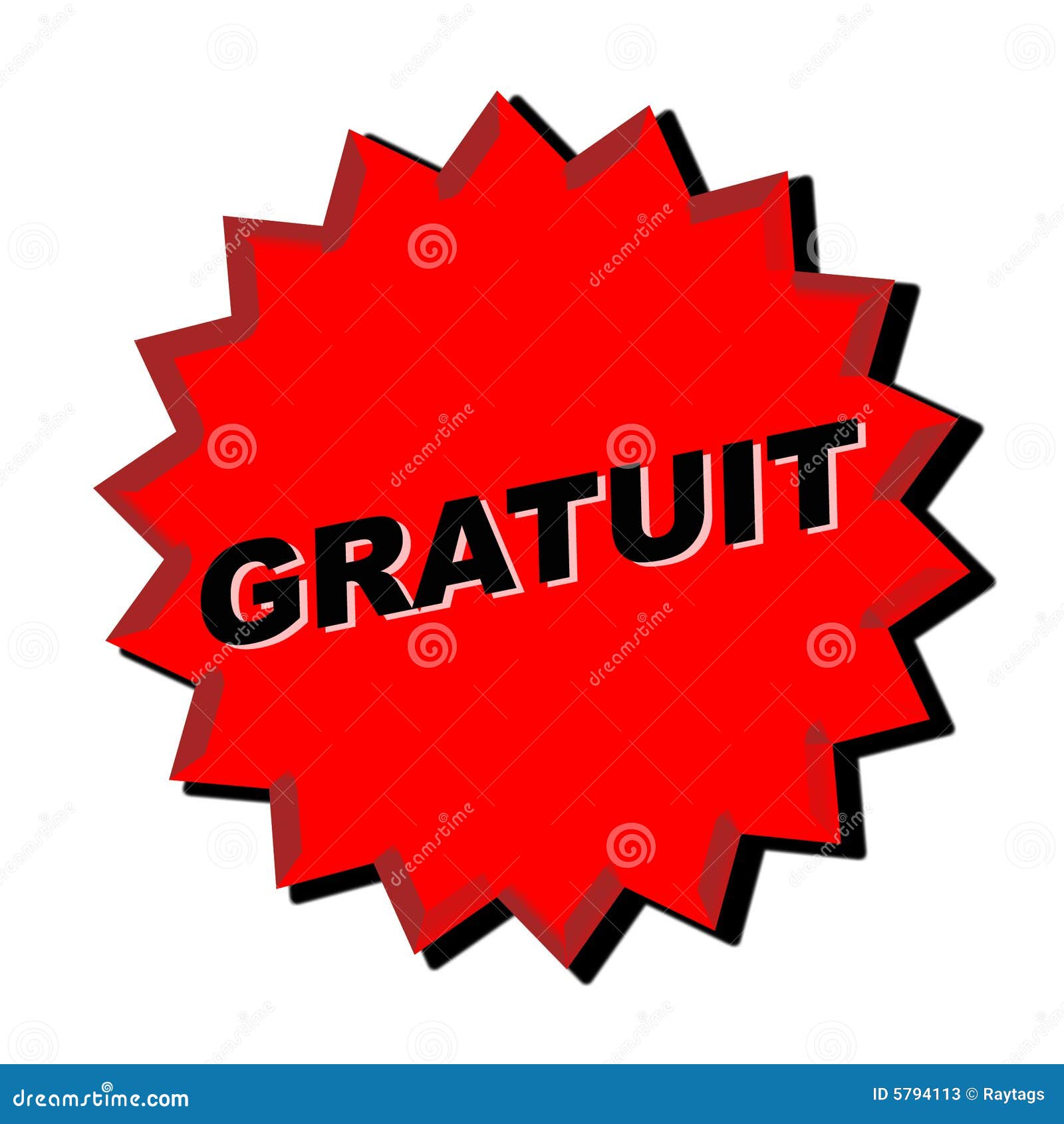 Gratuit Sign stock illustration. Illustration of card - 5794113