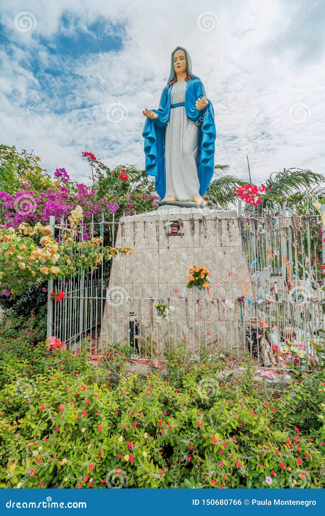 Beautiful Statue of Our Lady of Grace Virgin Mary Stock Photo ...