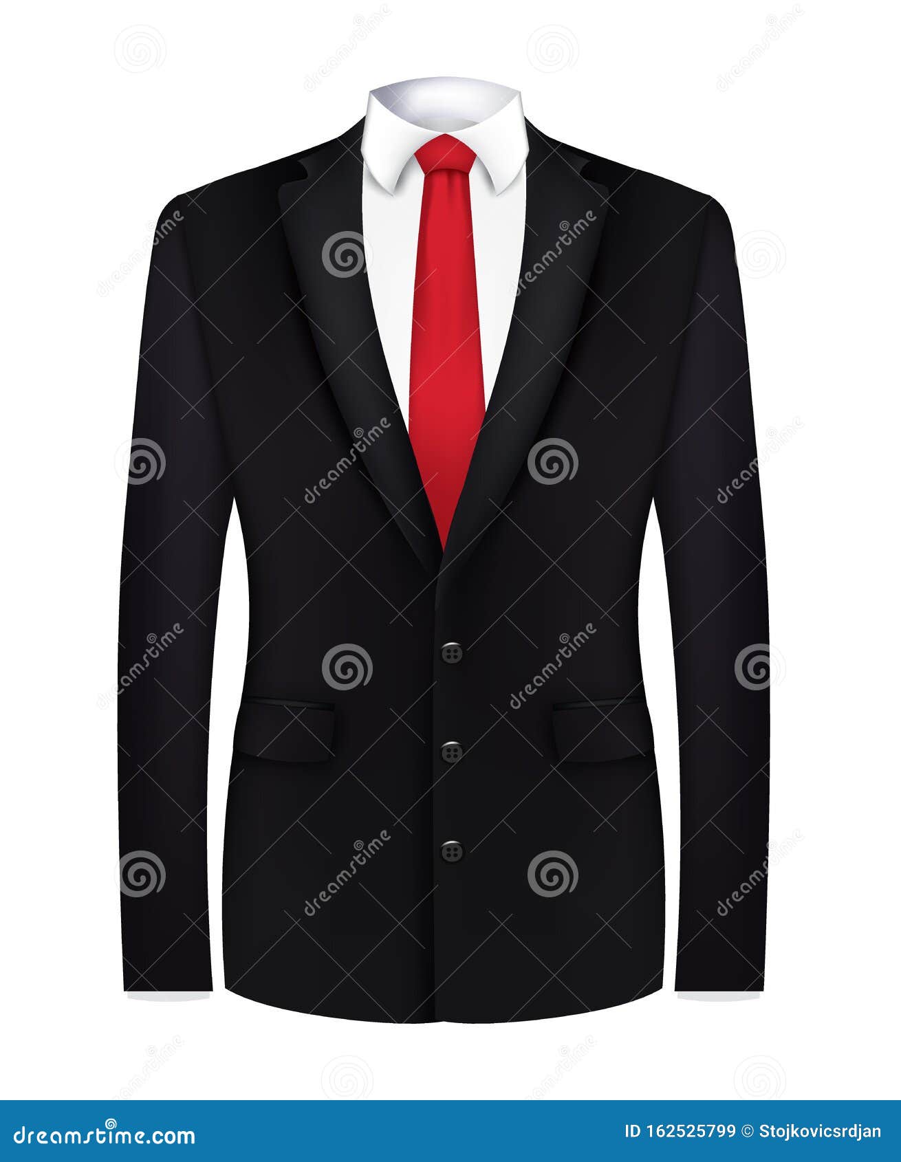 Gola, camisa e gravata. roupas de ícone de terno elegante para