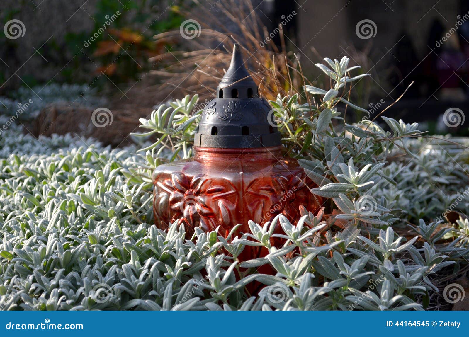 Grave candles stock image. Image of faith, copy, bronze 44164545