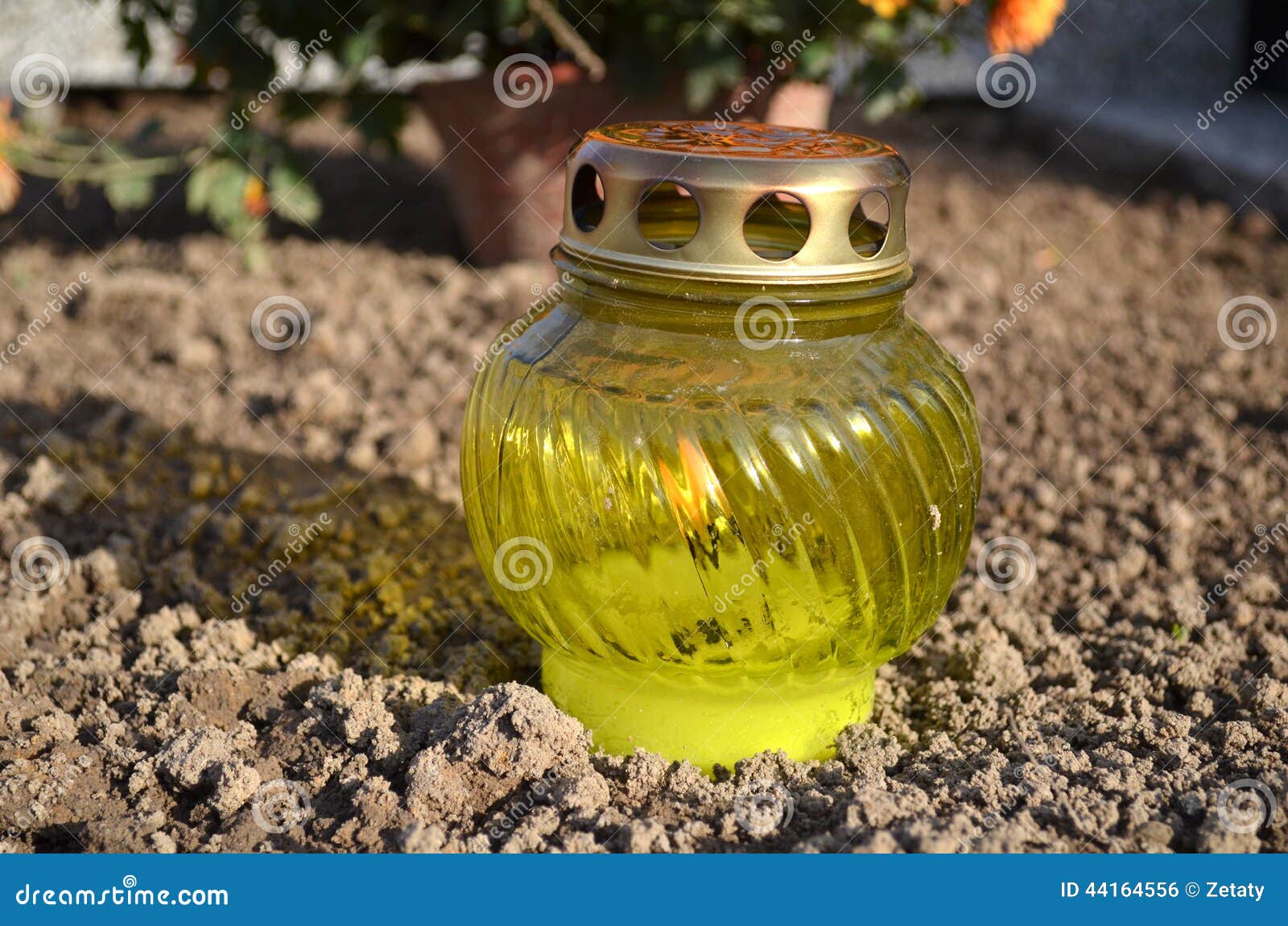 Grave candles stock photo. Image of closeup, dead, burial 44164556
