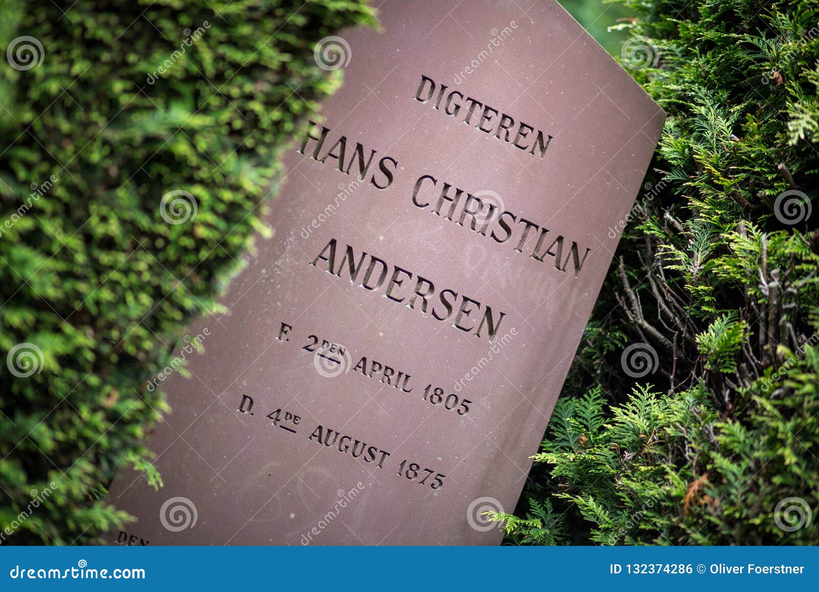 Hans Christian Andersen 1805 - 1875 Editorial Image - Image of