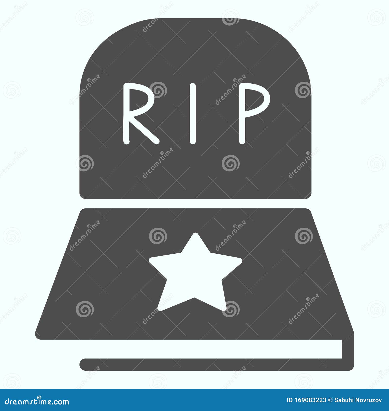 Grave rip icon cartoon style Royalty Free Vector Image
