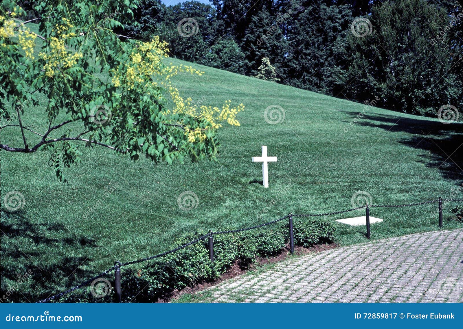 Grave Site of Robert Francis Bobby Kennedy. Stock Image Image of