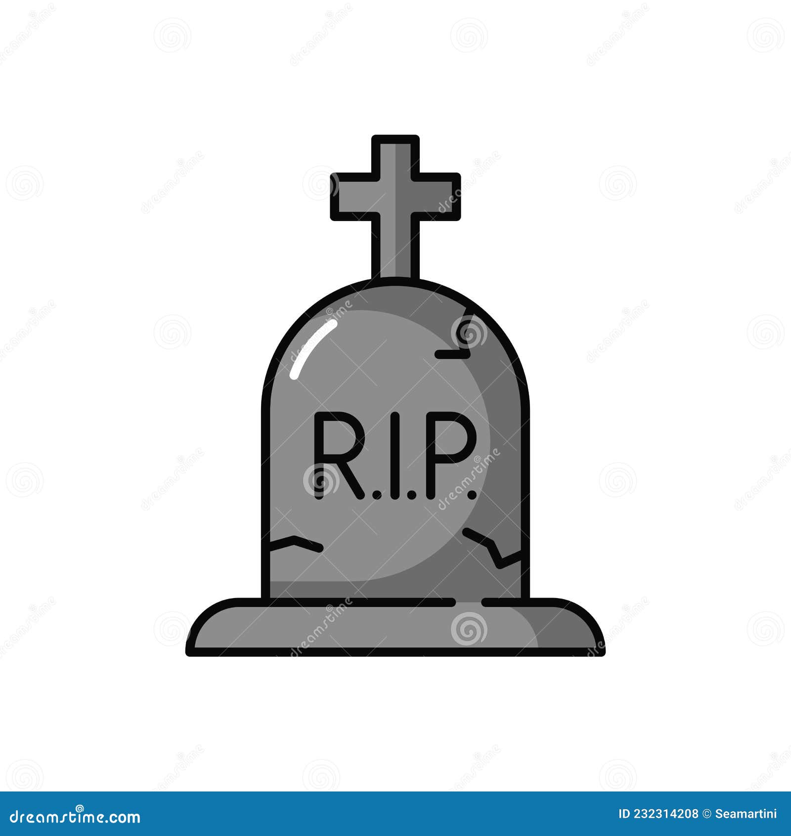 Cemetery, gravestone, graveyard, rip, tombstone icon - Free download