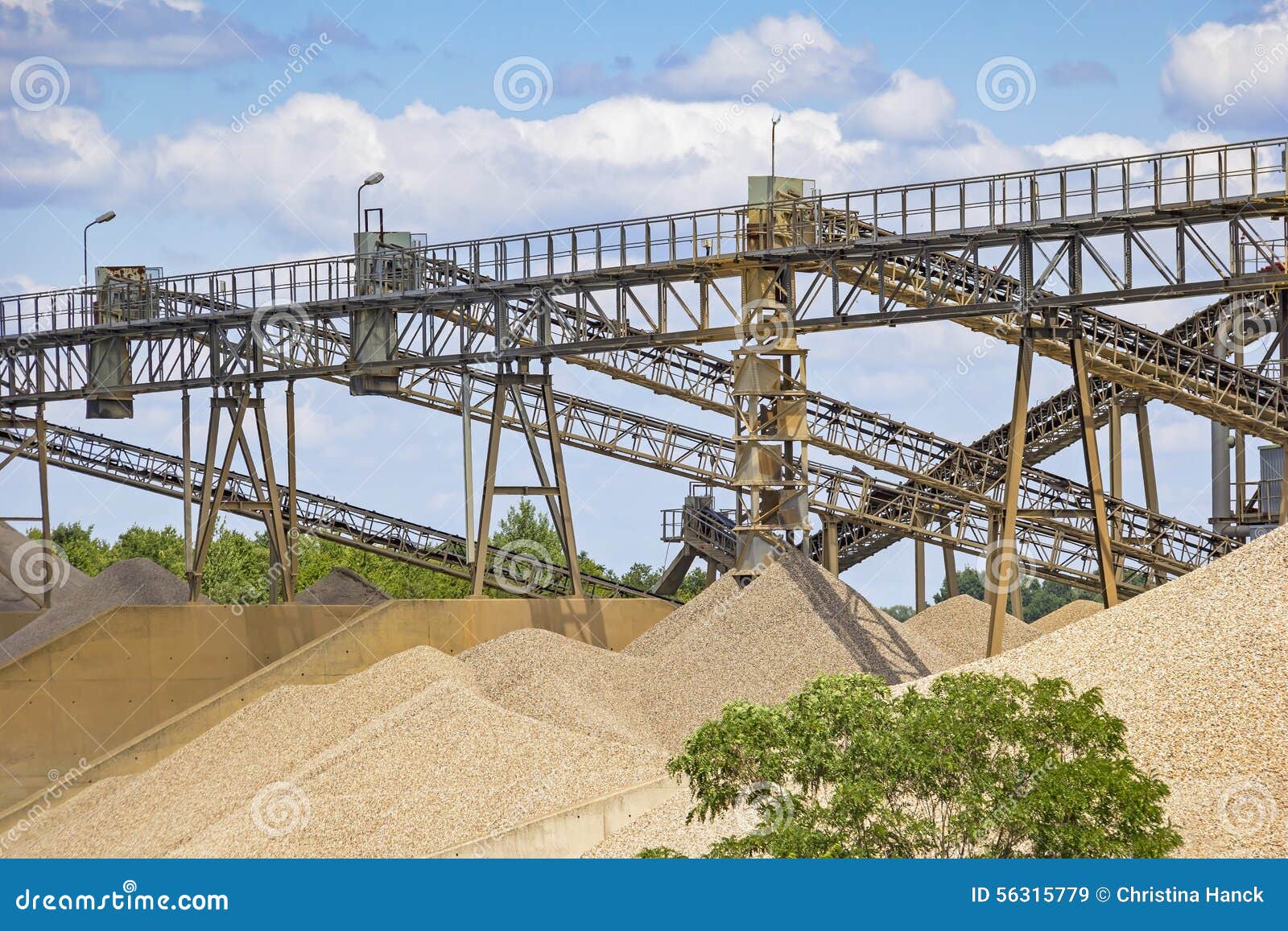 Gravel Quarry stock image. Image of colander, cement 56315779