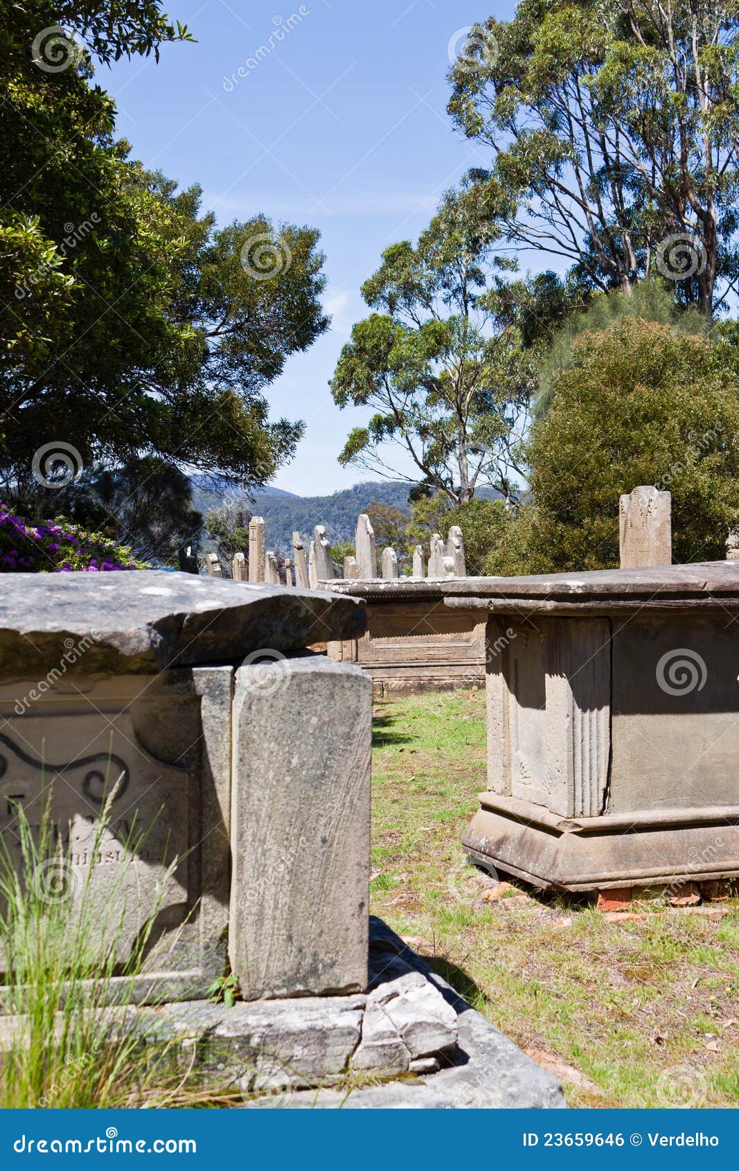 graves on isle of the dead, port arthur