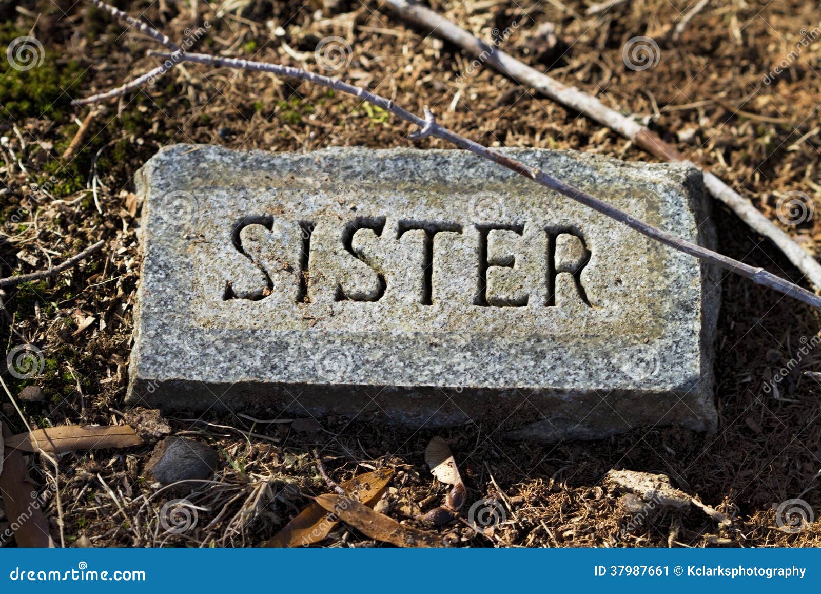 Gravestone Sister Marker stock image. Image of headstone 37987661