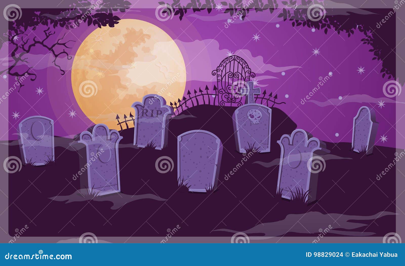 graveyard halloween background 