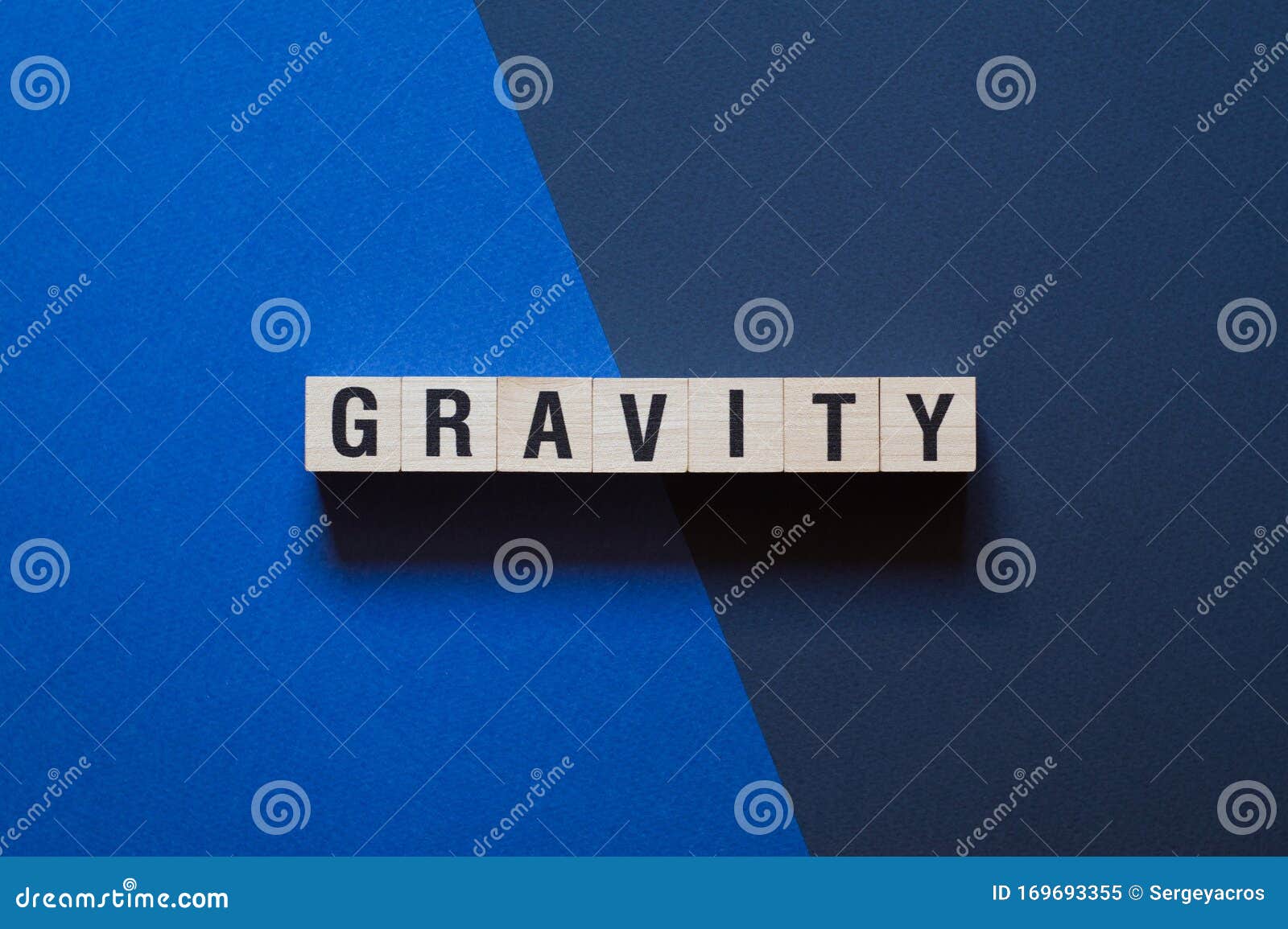 Gravity Word Concept on Cubes Stock Image - Image of business, design