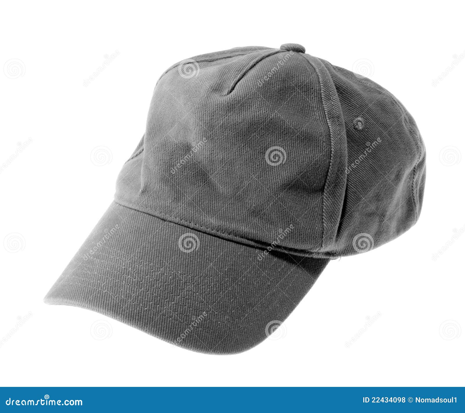 Gray baseball cap stock photo. Image of advertise, headwear 22434098