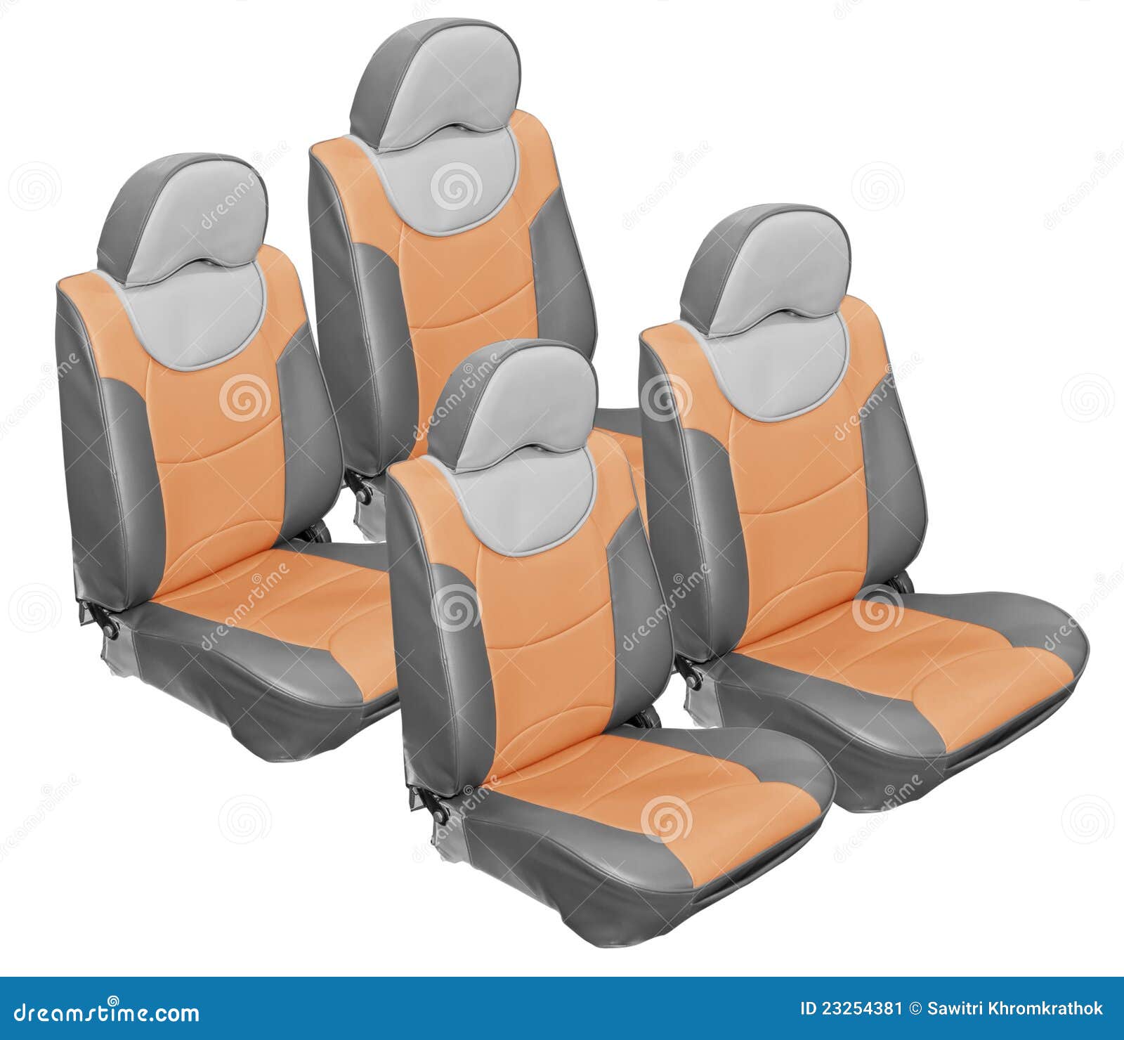 Gray Car seats leather stock illustration. Illustration of classic