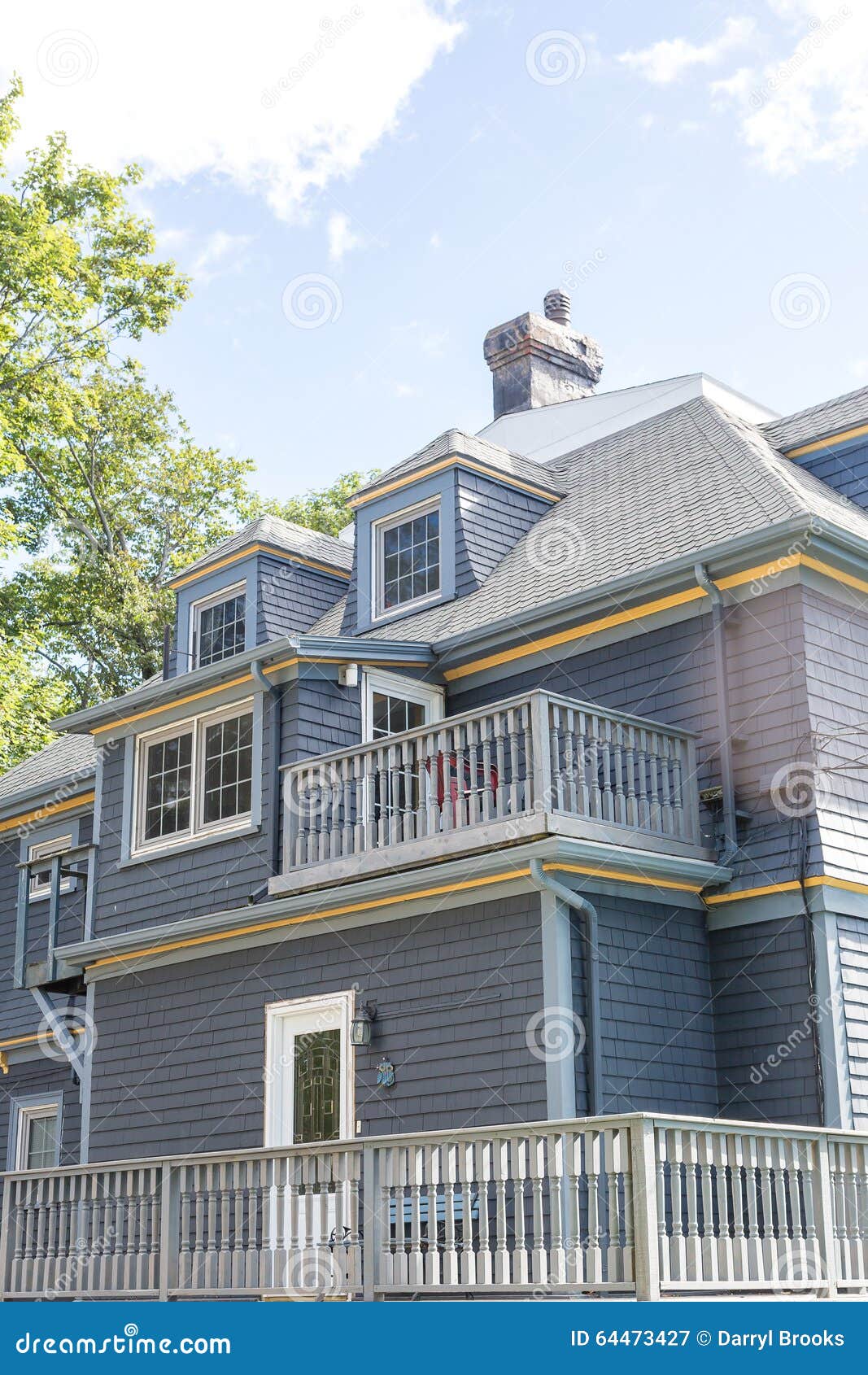 Gray Clapboard Siding stock image. Image of residential 64473427