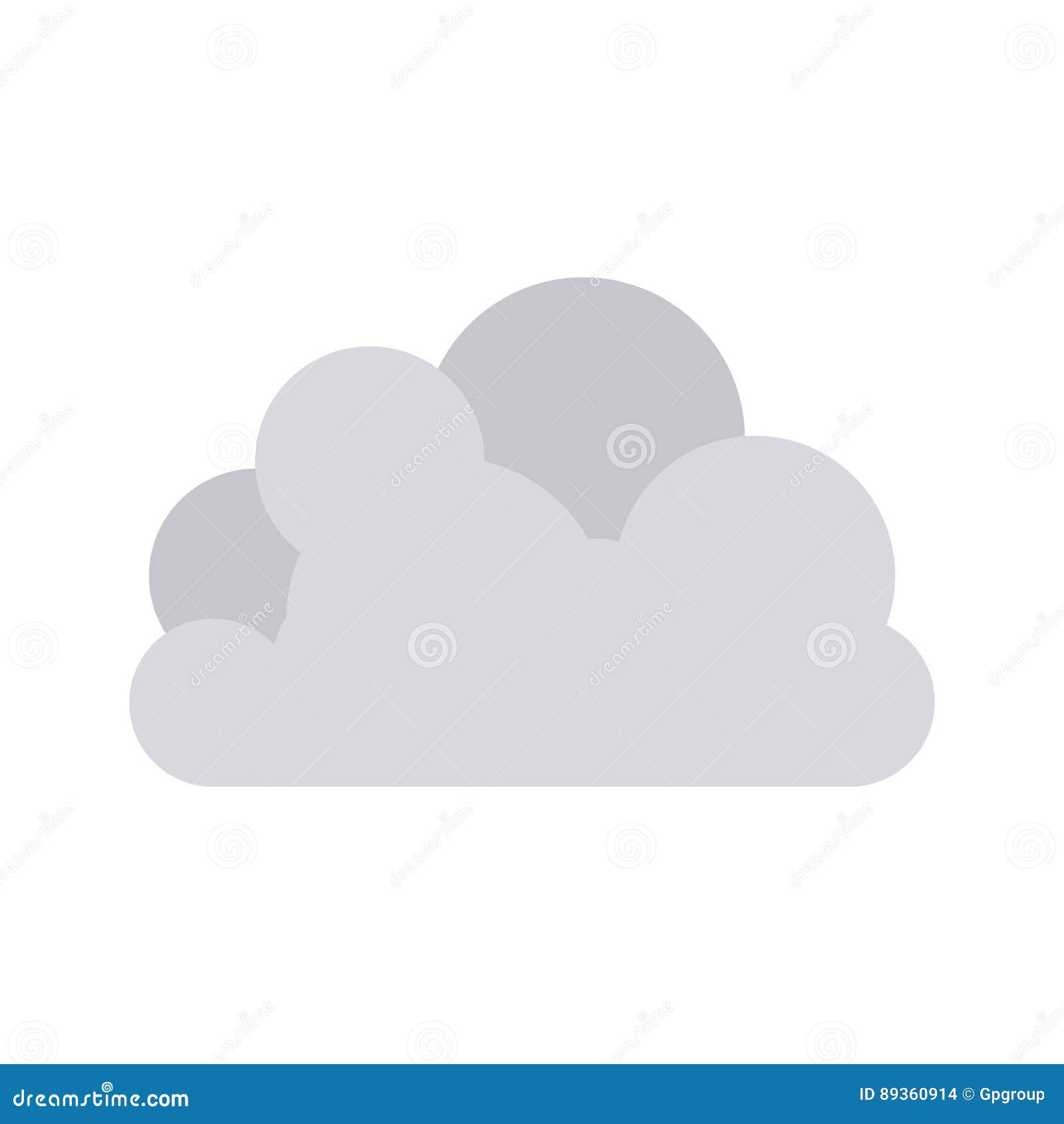 gray cloud tridimensional in cumulus 