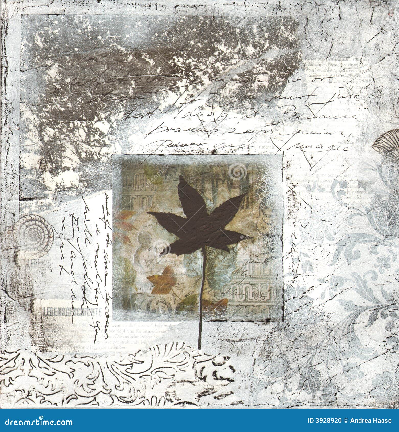 Gray collage artwork stock illustration. Illustration of grunge 3928920