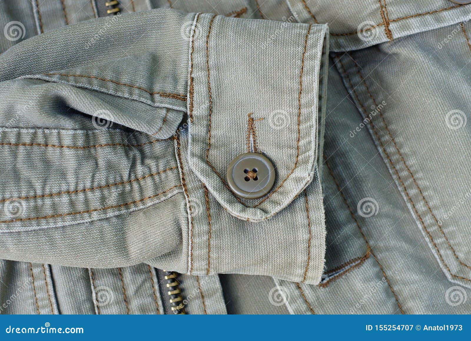 Gray Cotton Jacket Fabric Texture with Sleeve Stock Image Image of