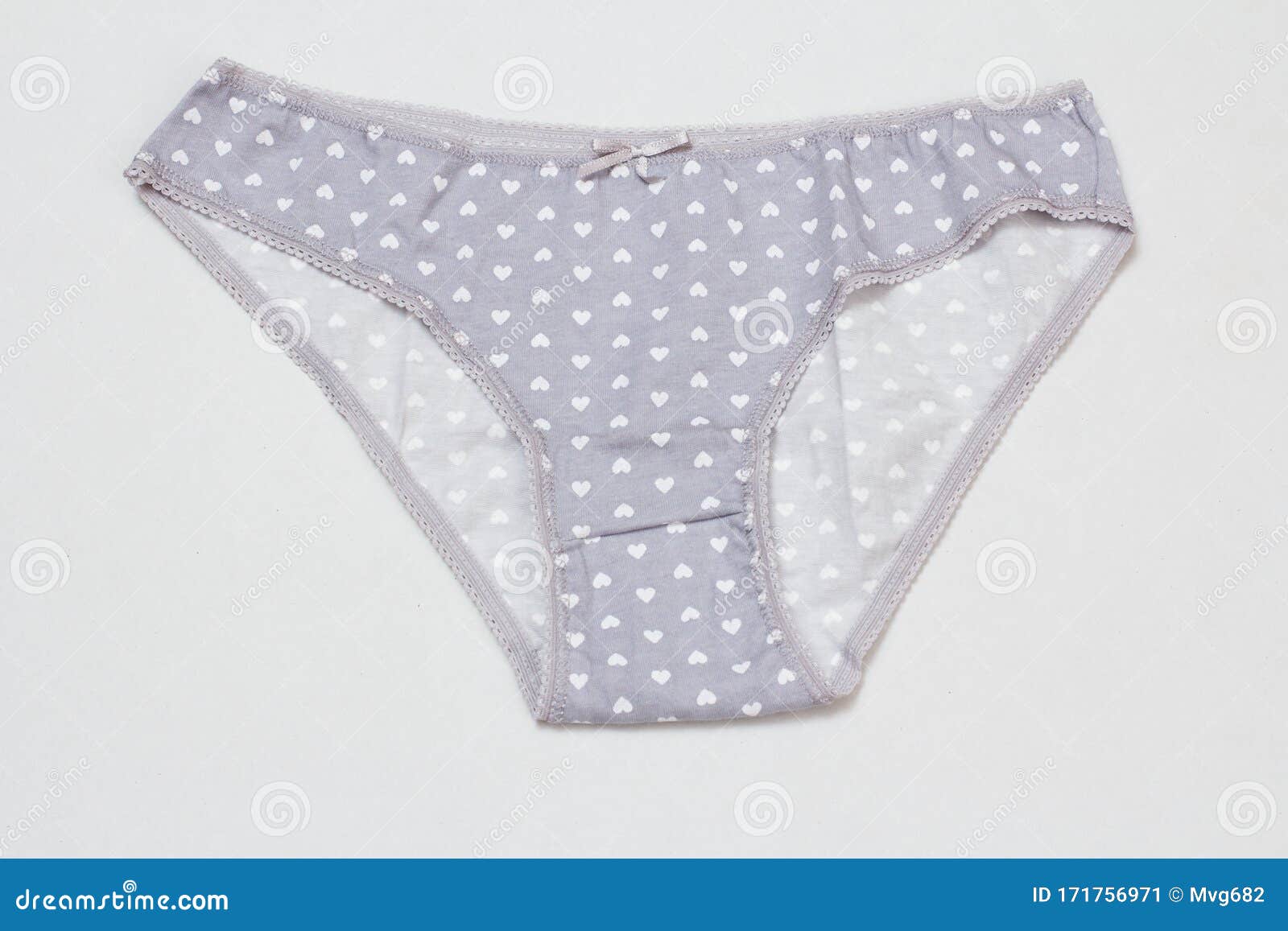 Beautiful Women`s Cotton Panties on White Background Stock Image ...