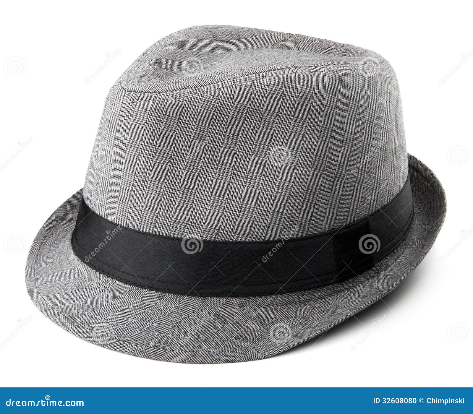 Gray Fedora stock photo. Image of clothing, single, wear 32608080