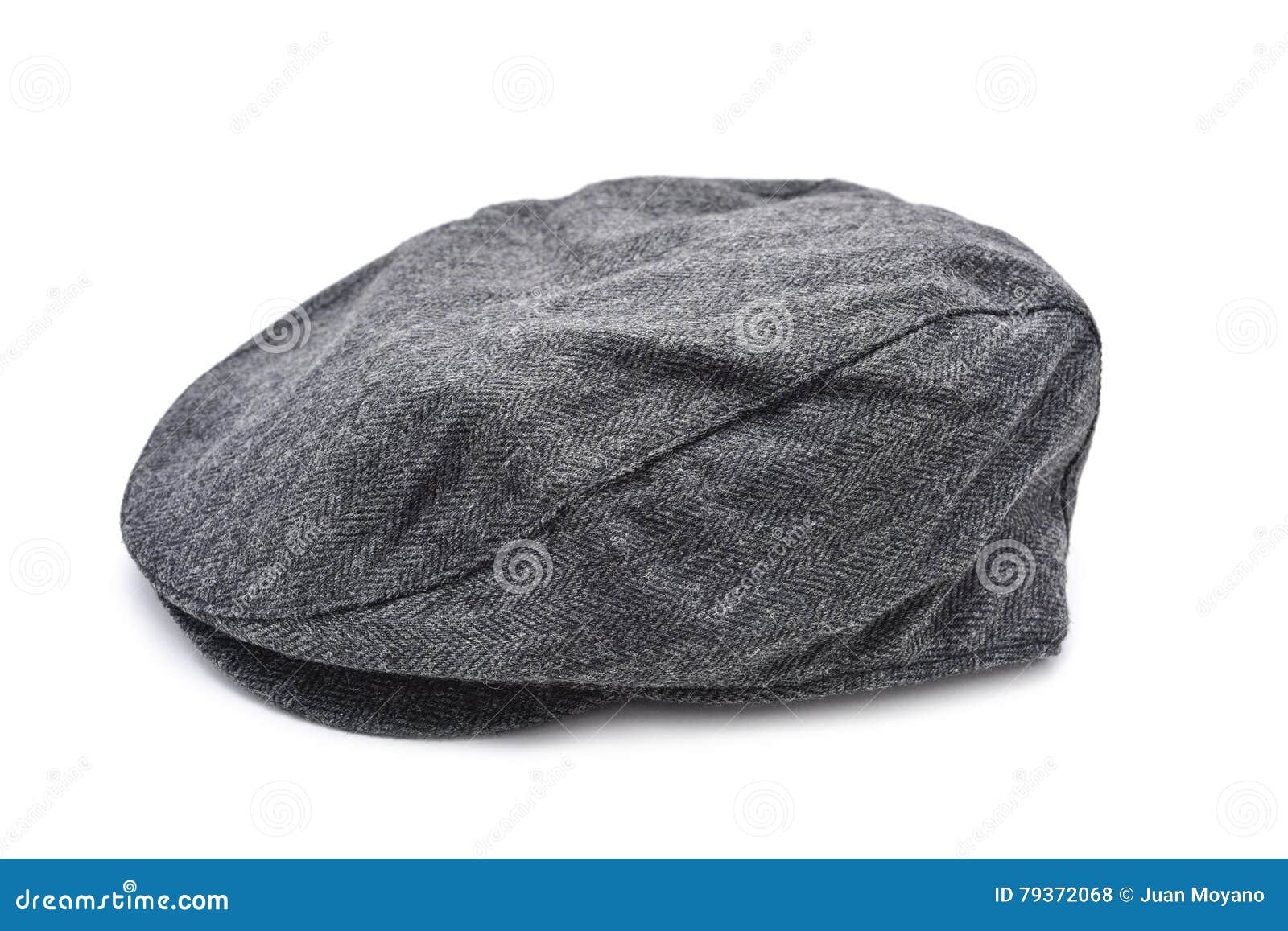 Gray flat cap stock photo. Image of duffer, garment, head - 79372068